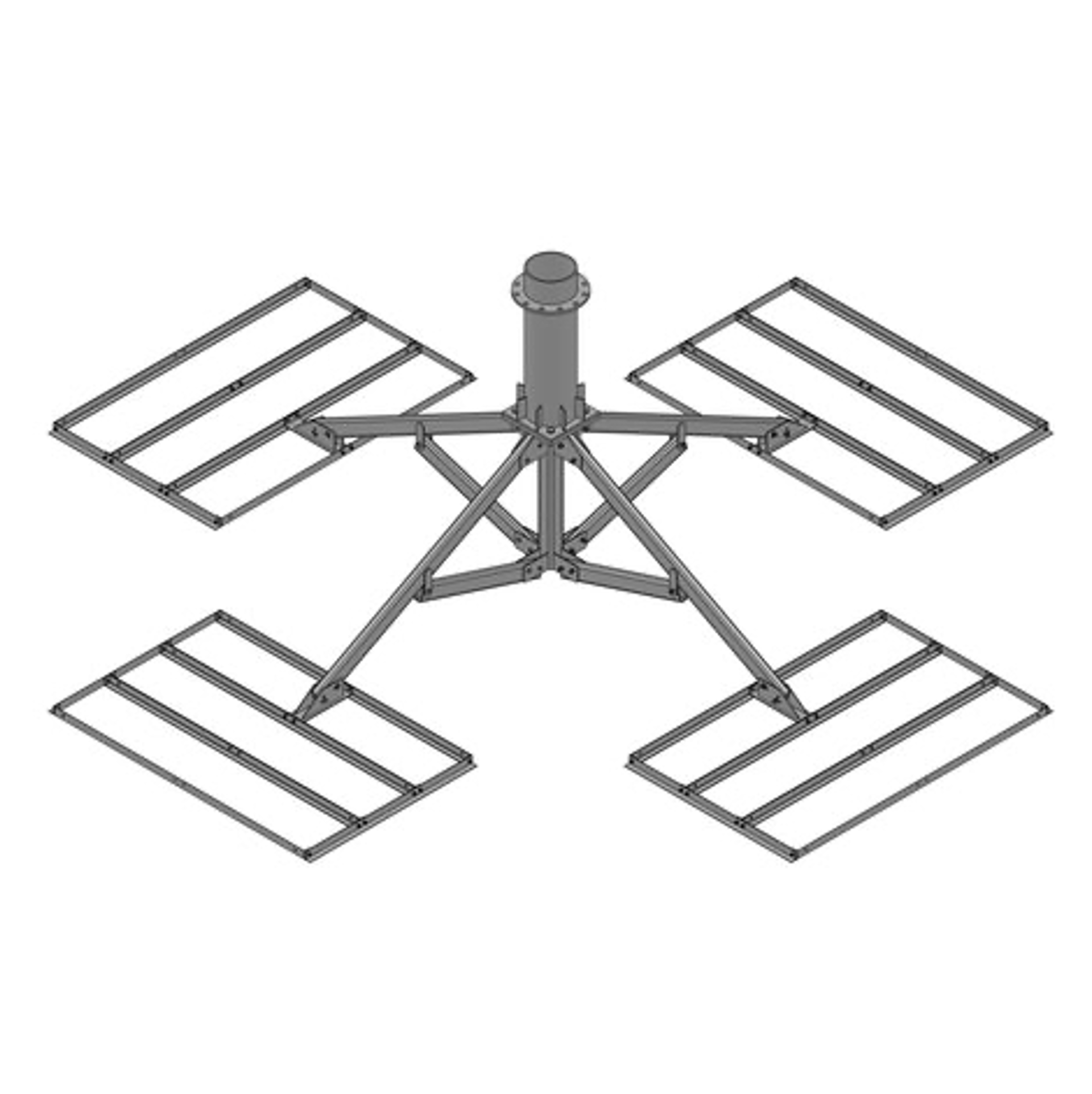 Baird PXH-T Non-Penetrating Roof Mount NPM for 3.8m Antenna 10.75" OD